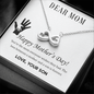 Happy Mothers day mom Infinity Heart Necklace