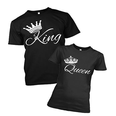 KING - QUEEN CROWN T-SHIRTS FOR COUPLE