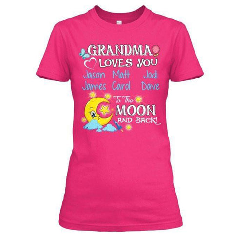 Moon and Back Pink Custom Shirt