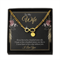 To My wife - if you live to be a hundred years old 2 Gold Infinity Bracelet +1 charm