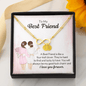 To my best friend - a best friend is like a four-leaf clover Gold Infinity Bracelet +1 charm