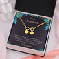 To My Soulmate - life may not always be sweet 2 Gold Infinity Bracelet +1 charm