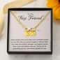 To my Best Friend-Some people arrive Gold Infinity Bracelet +1 charm