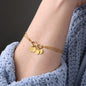 To My Soulmate - life may not always be sweet 2 Gold Infinity Bracelet +1 charm