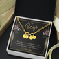 To My wife - if you live to be a hundred years old 2 Gold Infinity Bracelet +1 charm