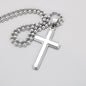To My Daughter - I am so pround of the person you are today Personalized Cross Necklace (ball Chain)