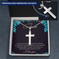 To My Soulmate - life may not always be sweet 2 Personalized Cross Necklace (ball Chain)