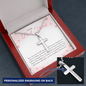 To my Bestie you came into my life unexpectedly 2 Personalized Cross Necklace (ball Chain)