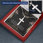 To My wife - if you live to be a hundred years old 2 Personalized Cross Necklace (ball Chain)