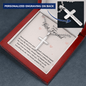 To my Best Friend-Some people arrive Personalized Cross Necklace (ball Chain)