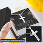 To My wife - if you live to be a hundred years old 2 Personalize Cross Necklace