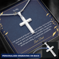 To My Daughter - I am so pround of the person you are today Personalize Cross Necklace