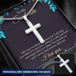 To My Soulmate - life may not always be sweet 2 Personalize Cross Necklace