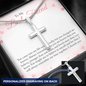 To my Bestie you came into my life unexpectedly 2 Personalize Cross Necklace