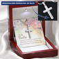 To my Bestie-A good friend feeds your soul Personalize Cross Necklace