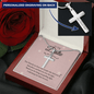 To my bestie-True Friends are those Personalize Cross Necklace