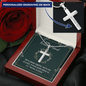 To my forever friend - We're always together Personalize Cross Necklace