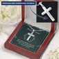 To my forever friend - We're always together Personalize Cross Necklace