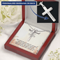 To my Best Friend-Life is partly (1) Personalize Cross Necklace