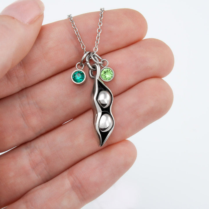 To my best friend - a best friend is like a four-leaf clover Peas in POD Necklace