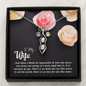 To my Wife-Just when I think Peas in POD Necklace
