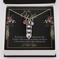 To My wife - if you live to be a hundred years old 2 Peas in POD Necklace