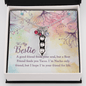 To my Bestie-A good friend feeds your soul Peas in POD Necklace