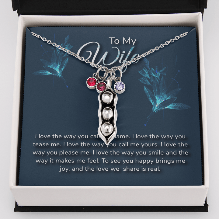 To my wife-I love the way Peas in POD Necklace