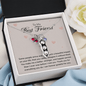 To my Best Friend-Some people arrive Peas in POD Necklace
