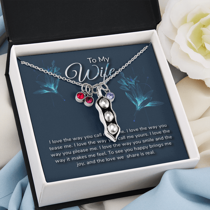 To my wife-I love the way Peas in POD Necklace