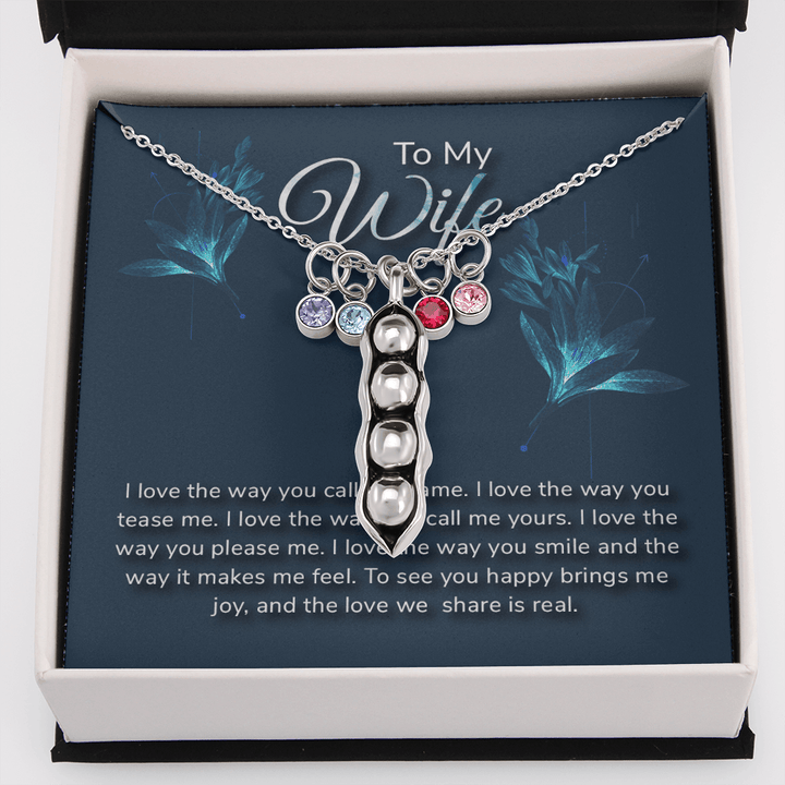 To my wife-I love the way Peas in POD Necklace