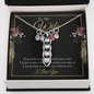 To My wife - if you live to be a hundred years old 2 Peas in POD Necklace