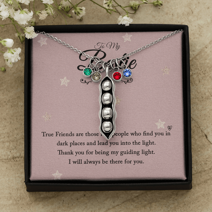 To my bestie-True Friends are those Peas in POD Necklace