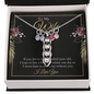 To My wife - if you live to be a hundred years old 2 Peas in POD Necklace