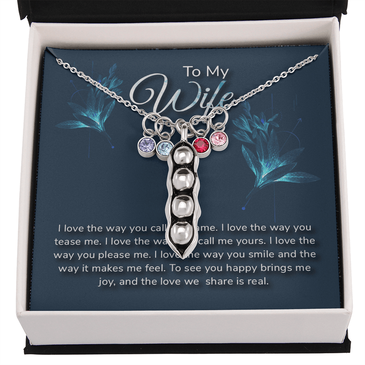 To my wife-I love the way Peas in POD Necklace