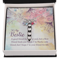 To my Bestie-A good friend feeds your soul Peas in POD Necklace