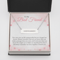 To my Bestie you came into my life unexpectedly 2 Horizontal bar pendent - Roman Numbers