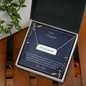 To My Daughter - I am so pround of the person you are today Horizontal bar pendent - Roman Numbers