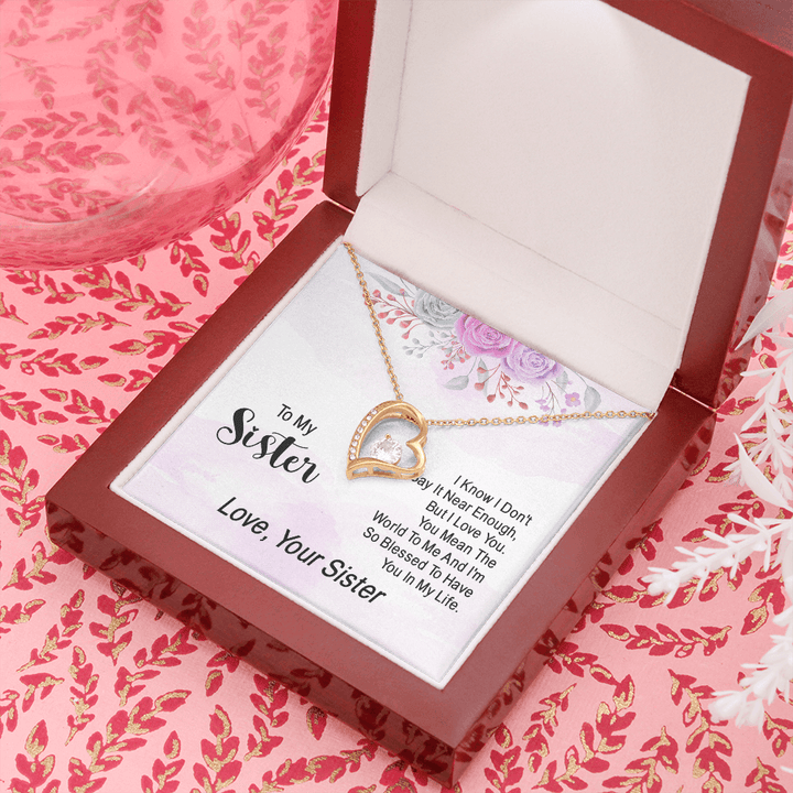 i know i don't say it near enough - Forever love pendent