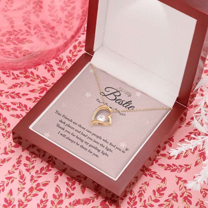 To my bestie-True Friends are those Anchor Necklace