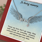 In loving memory... Those we love don’t go away Love Necklace