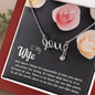 To my Wife-Just when I think love Necklace