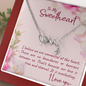 To my sweetheart-I believe love Necklace