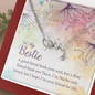 To my Bestie-A good friend feeds your soul love Necklace
