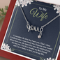 to my wife - i remember the first day i met you Love Necklace