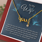 To my wife-I love the way love Necklace