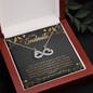 To My Soulmate - Each time I think of you Infinity Heart Necklace