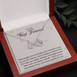 To my Best Friend-Some people arrive Infinity Heart Necklace