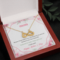 Message Card Mother day -final Infinity Heart Necklace