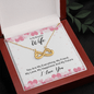 To my beautiful wife - you are my everything Infinity Heart Necklace